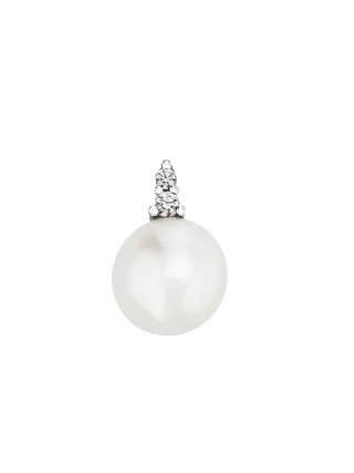 Orolino Anhänger Gold 585 mit 2 Brillanten zus. 0,05ct. und weißer Perle 8mm