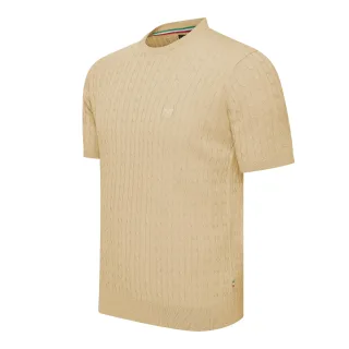 Cappuccino Italia Loreto Cable Knit Tee Beige