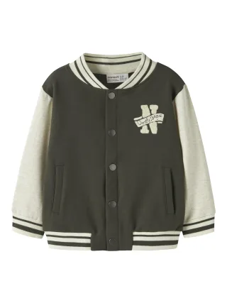NAME IT - NMMLESLIE LS NREG SWEAT CARD BRU Peat - Gr. - 104