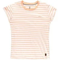Leitfeuer T-Shirt Damen Sommershirt mit Allover-Streifen und umgeschlagenem Ärmelsaum