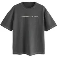Next T-Shirt Schweres Relaxed Fit T-Shirt mit Grafik-Print (1-tlg)