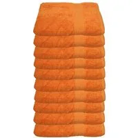 Julie Julsen Gästehandtücher 10-Gästehandtücher-Orange-Gästetuch 30 x 50 cm, Baumwolle (10-St)