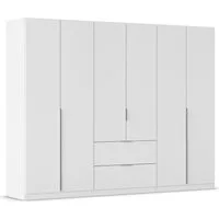 OTTO home Drehtürenschrank Kleiderschrank Schrank Garderobe AGORDO mit Dekor- oder Hochglanzfront (in zwei Griff-Farben, Breite 271 cm) mit Außenschubkästen, Serie in 7 Breiten und 2 Höhen MADE IN GERMANY