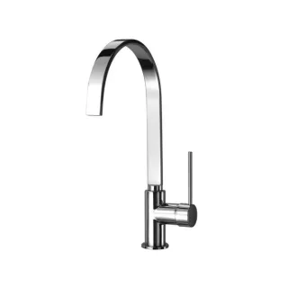 Herzbach Design New Küchenarmatur 10.135240.1.01 chrom, Ausladung 22,9 cm, seitliche Betätigung
