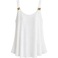 ITALY VIBES Trägertop - elegantes Ärmelloses Shirt - sommerliches Damen Top ONE SIZE, passend von Größe S bis XL
