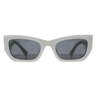 Miu Miu MU09WS 1425S0 weiÃŸ dunkelgrau Sonnenbrille