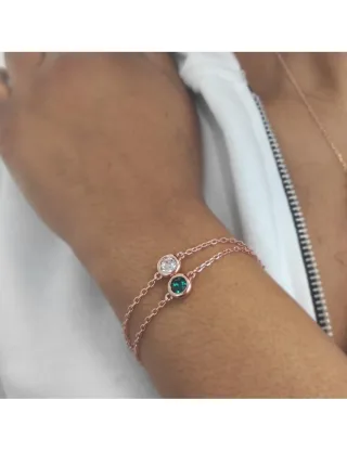 Geburtsstein-Armband - Rose Gold und Multi