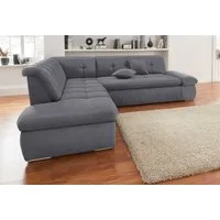 DOMO collection Ecksofa MORIC Massiv! - Belastbar bis 140 kgxSitz, hochwertig & komfortabel, XXL, L-Form, inkl. Zierkissen