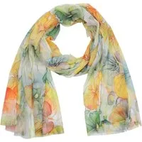 MIRROSI Modeschal Weicher & Leicht Großes Schal, ca.75x180cm, Lotus Print, (aus 100% Viskose, Atemberaubende Designs), Damen Halstuch Stola ideal für Frühling, Sommer und Herbst