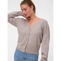 Vero Moda Strickjacke VMDOFFY LS V-NECK CARDIGAN NOOS Materialmix