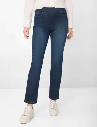 Raphaela by Brax Damen Five-Pocket-Hose Style PAMINA STONED SLIGHTLY USED, denim blau, Gr. 52K