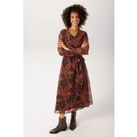 Aniston CASUAL Blusenkleid mit großflächigen, fantasievollen Blättern bedruckt - NEUE KOLLEKTION