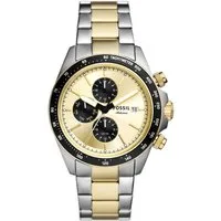 Fossil Quarzuhr AUTOCROSS FS6126, Armbanduhr, Herrenuhr, Edelstahlarmband, analog, Tag, Wochentag