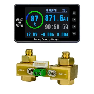VA9910 Coulometer Multi-functional Battery Capacity Tester 200A Voltmeter Ammeter Battery Meter Power Monitor 8-120V 3.5