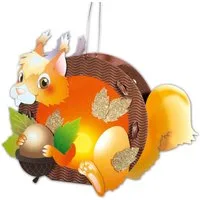 Folia Umzugslaterne folia Laternen-Bastelset "Eichhörnchen"
