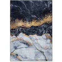 Mazovia Designteppich Modern Teppich für Wohnzimmer, Schlafzimmer, Esszimmer, 80 x 150 cm, Kurflor, Waschbar in Waschmaschine, Höhe 5 mm, Rutschfest