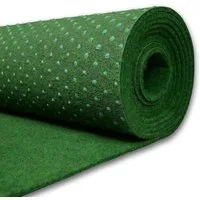 MDEKOR Kunstrasen Rasenteppich outdoor Meterware Höhe 6,5mm, 50x100cm Moos 630 (Grün)