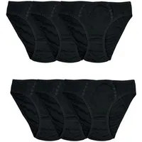 Toker Collection® Bikinislip Damen Bikinislip 6er Pack, Baumwolle (6er Pack) Spitze im Vorderteil