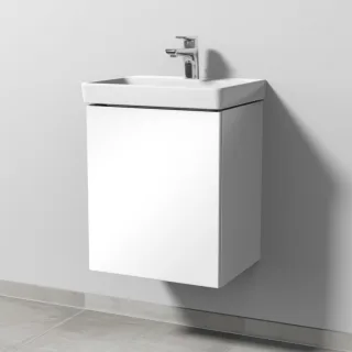 Sanipa 3way Waschtischunterbau zu Villeroy & Boch Avento Waschtisch mit 1 Tür, Weiß-Glanz SF61878
