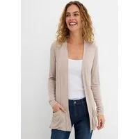 bonprix Shirtjacke figurumspielende Passform, Viskosemischung, ohne Verschluss