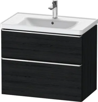 Duravit D-Neo Waschtischunterbau wandhängend Eiche Schwarz Matt 784x452x625 mm - DE4355010160000 DE4355010160000