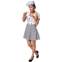dressforfun Kostüm Frauenkostüm Küchenchefin, Schickes, kurzes Kleid
