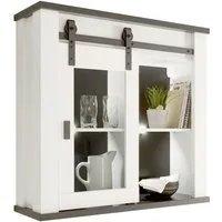Home affaire Hängeschrank Sherwood mit Scheunentorbeschlag aus Metall, Höhe 90 cm