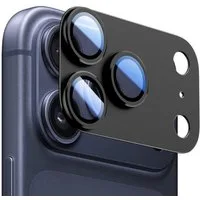 Wigento Handyhülle Für Apple iPhone 17 Pro Max Kamera Full Schutzring Aluminium Schwarz, Aluminiumlegierung, hohe Lichtdurchlässigkeit, Anti-Fingerprint