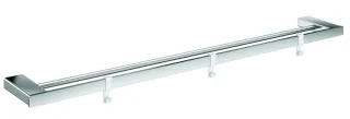 emco loft Doppelbadetuchhalter, 800 mm, 3 Haken, chrom, 056100180 056100180
