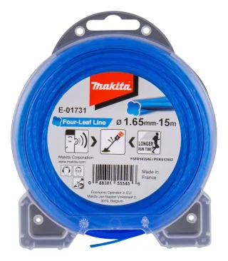 Makita Mähfaden Four-Leaf, 1,65 mm - 15 m - blau - E-01731 blau
