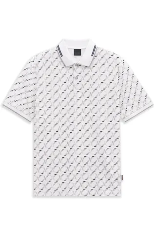 bugatti - Herren Polo 1/2 Arm weiß - Gr. - M
