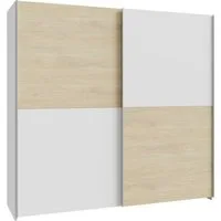 FORTE Schwebetürenschrank 2 Schiebetüren, Made in Europe, stabil und zeitlos (5 Breiten: 120 -200cm, Höhe ca. 190cm) in verschiedenen Farben und Breiten
