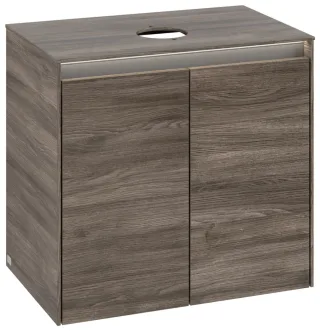 Villeroy & Boch Waschtischunterschrank Collaro 600x548x380mm m. Bel. 2trg. Waschtisch mittig Stone O C150B0RK