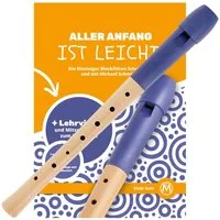Classic Cantabile Blockflöte Pivella C-Sopran Blockflöte - Aus Ahornholz mit Kopf aus Kunststoff Sopran deutsch