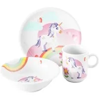 Seltmann Weiden Kindergeschirr-Set Seltmann Weiden Compact Mein kleines Einhorn 3tlg., 1 Personen, Porzellan