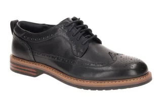 Clarks 26320108 7 Aldwin2_Limit Herren Schn?rschuhe Blau navy Budapester Bloc...