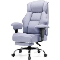 GTPLAYER Gaming-Stuhl für Große und Schwere Personen, ergonomischer Bürostuhl bis 180 kg, 3D Sitzkissen, verstellbar mit Fußstütze für Büro & Gaming