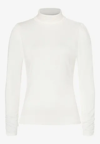 MORE & MORE - Rollkragenshirt beige - Gr. - 46