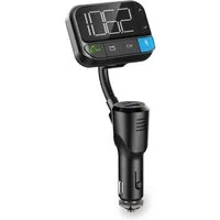 Nedis CATR1024BK KFZ-Transmitter Kfz Audio FM Transmitter zu Kfz Audio FM Transmitter, Bluetooth 5.3, USB-C PD, Freisprechfunktion, flexibles Design