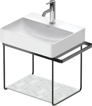 Duravit DuraSquare Metallkonsole Schwarz Matt 565x380x400 mm - 0031334600 31334600