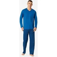 Schiesser Pyjama Comfort Essentials (2 tlg) Schlafanzug, Pyjama Set, Nachtwäsche