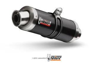 Sport Auspuff Komplettanlage inkl. Krümmer MIVV GP Steel Black KTM RC 390 Bj. 2014-2016 mit ABE