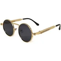salazar.plus Sonnenbrille Rund Cyberpunk Unisex 4 Farben Damen Herren Brille Retro Runde Cyberpunk Sonnenbrille UV400 Cat.3 – leicht, unisex, 4 Farben