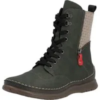 Rieker Schnürboots Herbstboots, Schnürstiefelette mit Zier-Reißverschluss am Schaft
