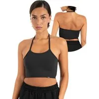 Smilodox Sport-BH Florea Damen, Neckholder Top, Slim Fit, Stretch, für Gym & Freizeit Verstellbare Träger, Soft Touch, Stretch, Figurbetont