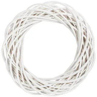 Weidenkranz, weiß, 40 cm Ø