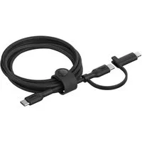 Belkin BoostCharge Pro 2-in-1-Kabel mit USB-C-Stecker und Lightning Connector Lightningkabel, Lightning, USB-C, (150 cm), geflochtene Ummantelung, USB-IF und MFi-zertifiziert