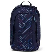 Satch Schulranzen Schulrucksack AIR Purple Laser, Kollektion 23/24 (1 Stück), Laptop-Fach, Your-Size-System, Schulranzen