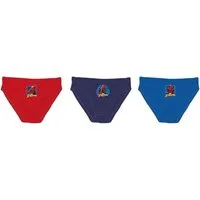 Spiderman Formslip Jungen Slips 3er Pack Baumwolle Unterwäsche Kinder Mehrfarbig (Spar-Set, 3-St)
