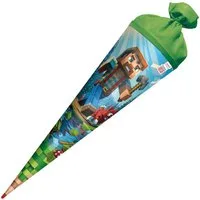 Roth Ideen Schultüte Roth Block Game Schultüte 70 cm rund Filzverschluss